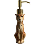 Cheetah Shaped Ceramic Soap Dispenser