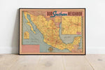 Mexico Map Print| Art History