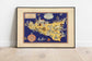 China Map Print| Art History| 1945 China Map Wall Art China Map Print| Art History| 1945 China Map Wall Art Sicily Map Print| Art History| 1939 Sicily Map Wall Art 
