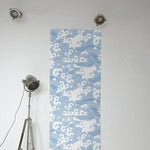 Chinoiserie Blue and White Waves Wallpaper