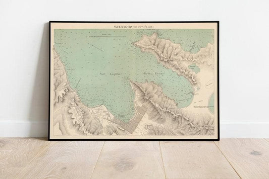 City Map of Wellington| Maps of New Zealand Poster Print City Map of Wellington| Maps of New Zealand Poster Print 