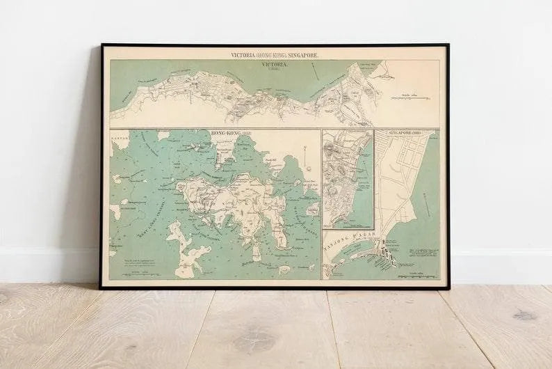 City Maps of Hong Kong, Singapore and Victoria