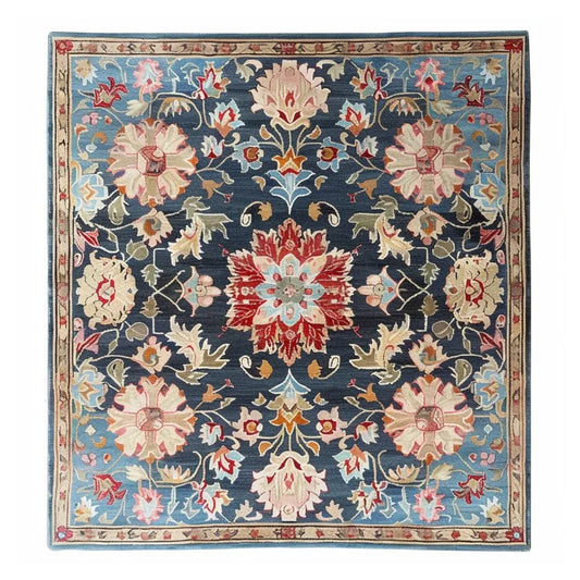 Classic Botanical Design Hand Tufted Rug