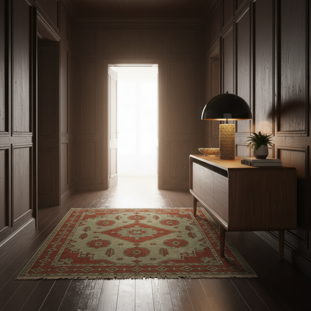 Clay & Sage Totem Hand Knotted Rug