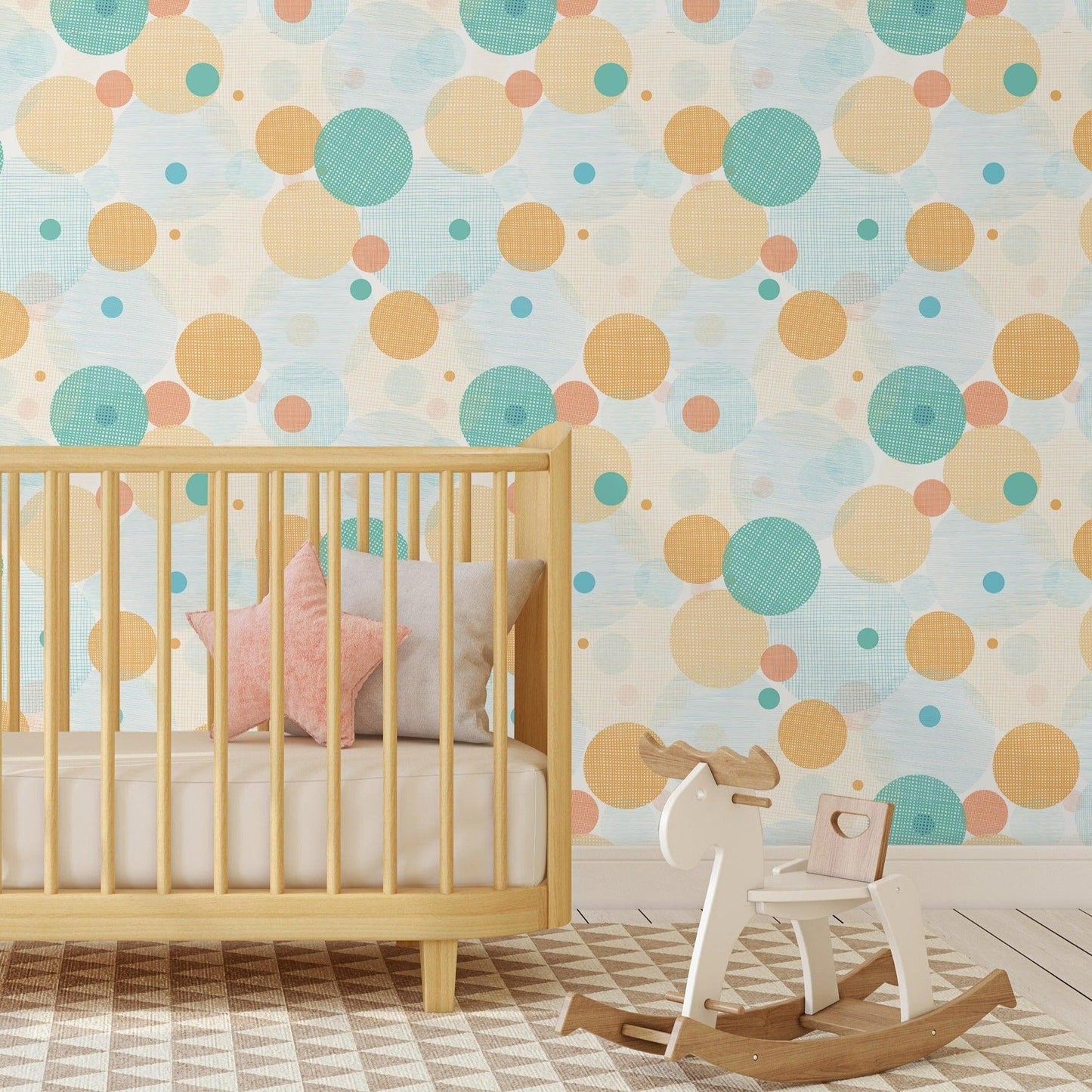 Colorful Fabric Print Circles Removable Wallpaper Colorful Fabric Print Circles Removable Wallpaper Colorful Fabric Print Circles Removable Wallpaper 