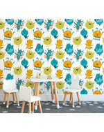 Colorful Lovely Monsters Removable Wallpaper