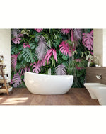 Colorful Tropical Palm Leaves Wall Mural