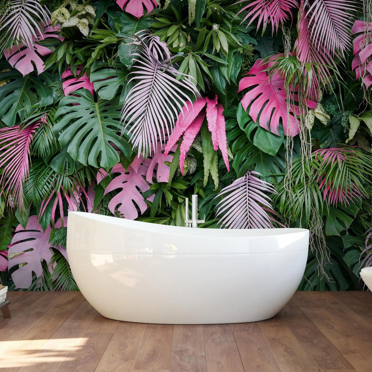 Colorful Tropical Palm Leaves Wall Mural