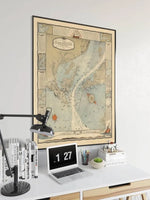 Columbia River Map Print| Art History