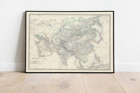 Composite Map of Asia 1861| Old Map Wall Decor| Composite Map of Asia 1861| Old Map Wall Decor| Composite Map of Asia 1861| Old Map Wall Decor| 