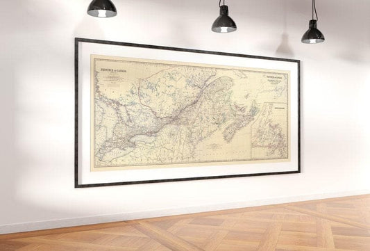 Composite Map of Canada 1861| Old Map Wall Decor Composite Map of Canada 1861| Old Map Wall Decor Composite Map of Canada 1861| Old Map Wall Decor 