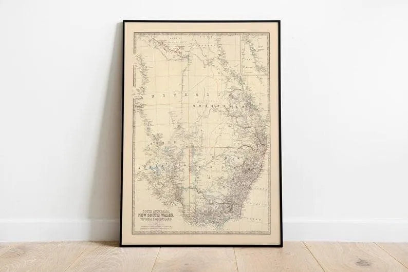 Composite Map of South Australia, New South Wales