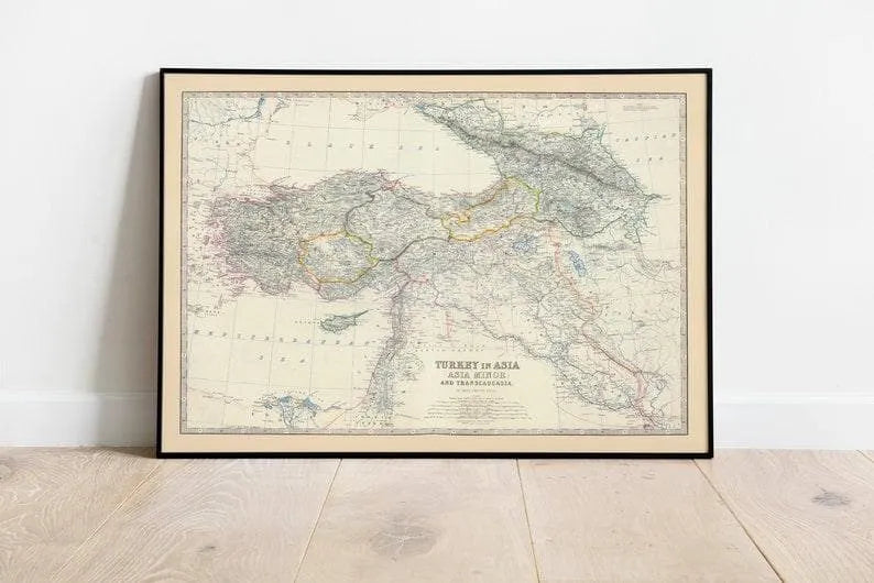 Composite Map of Turkey in Asia 1861| Transcaucasia