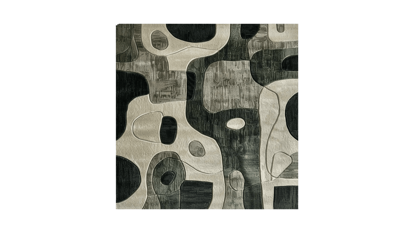 Contemporary Charcoal Hand Tufted Rug