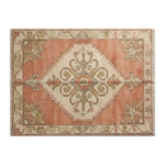 Coral Sunset Oushak Hand Knotted Rug - alternate view