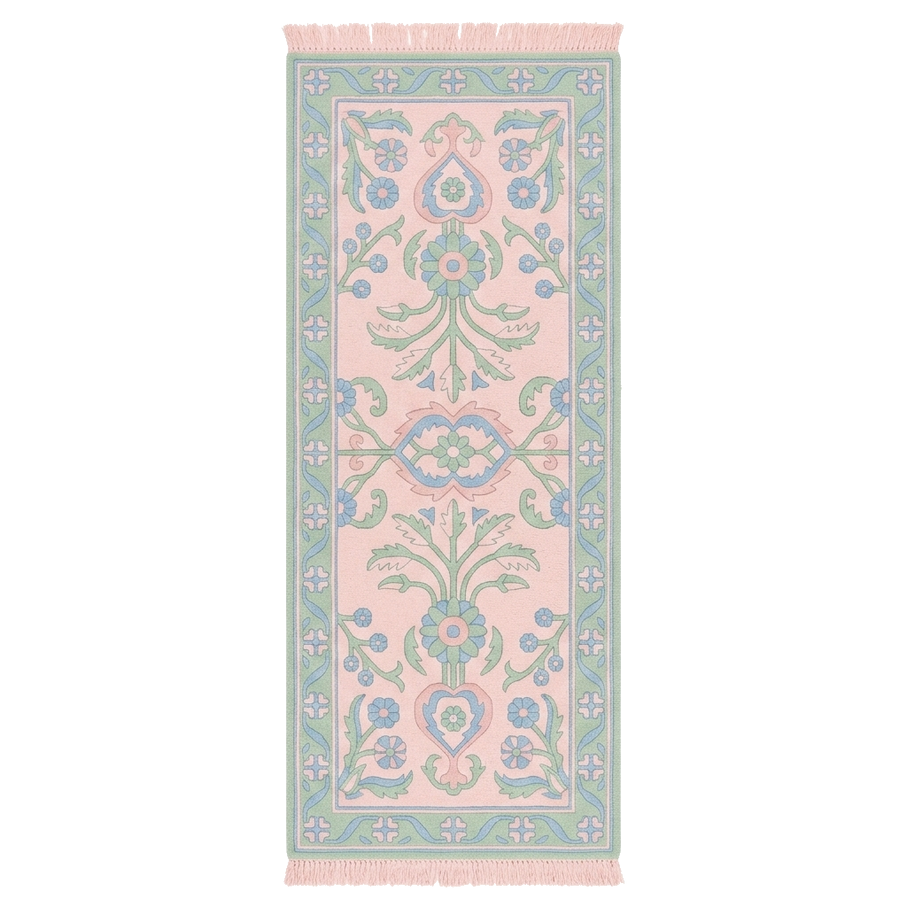 Cottage Folk Knotted Runner Rug
