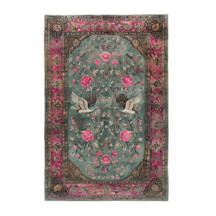 Crane's Ballet Hand Knotted Area Rug