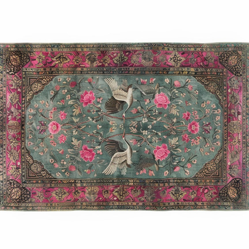 Crane's Ballet Hand Knotted Area Rug