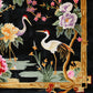 Cranes in Floral Harmony Hand Tufted Rug