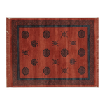 Crimson Longevity Court Hand Knotted Rug - alternate view