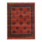 Crimson Longevity Court Hand Knotted Rug