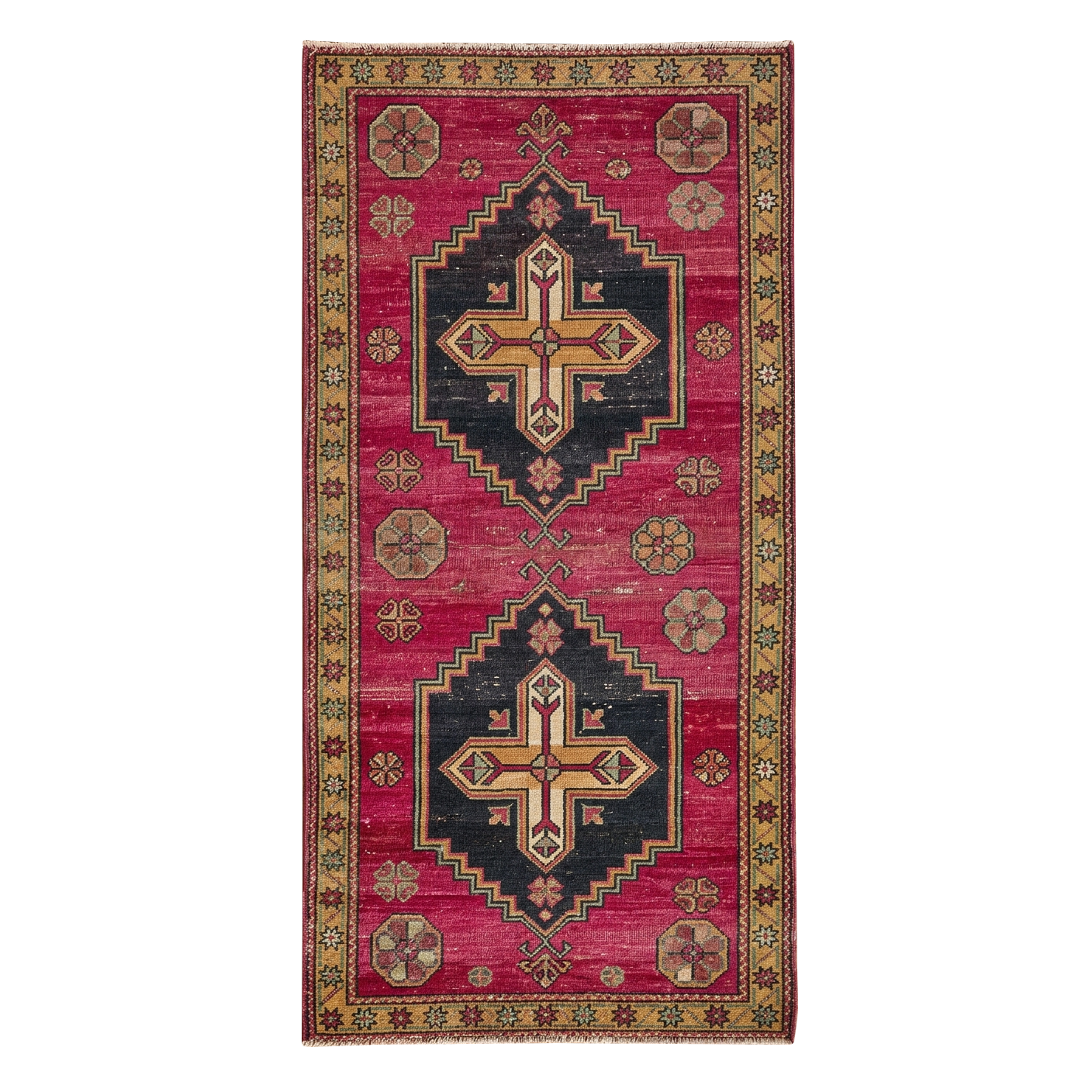 Crimson Heritage Cross Hand Knotted Rug