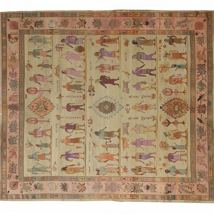 Cultural Chronicle Hand Knotted Area Rug