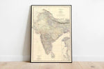 India Map Fine Art Print 1861