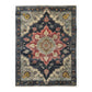 Dark Floral Harmony Medium Hand Knotted Wool Rug