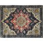 Dark Floral Harmony Medium Hand Knotted Wool Rug