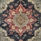 Dark Floral Harmony Medium Hand Knotted Wool Rug