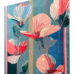 Dark Teal Geometric Hand Tufted Wool Rug