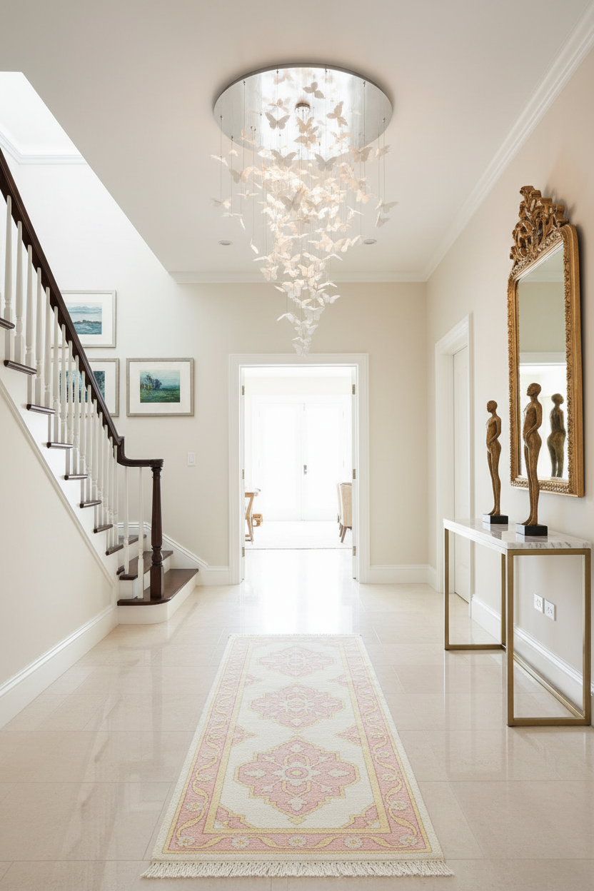 Dawn Chorus Knotted Runner Rug
