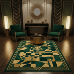Deconstructed Courtyard Garden Hand Tufted Rug - MAIA HOMES