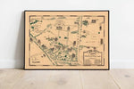 Map of Middlebury College Campus| Middlebury Wall Art