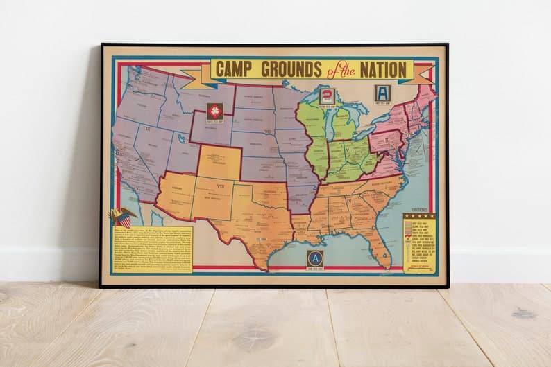 Dedham Map Print| Art History Dedham Map Print| Art History USA Military Map Poster| Wall Decor 