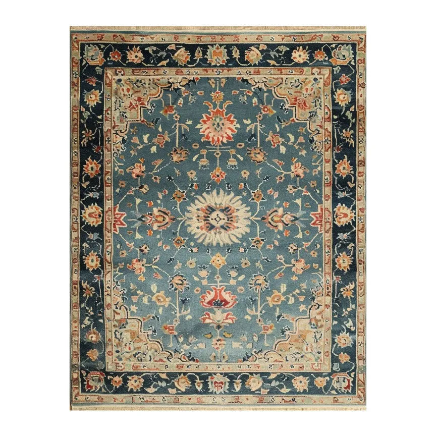 Deep Sea Medallion Hand Knotted Area Rug