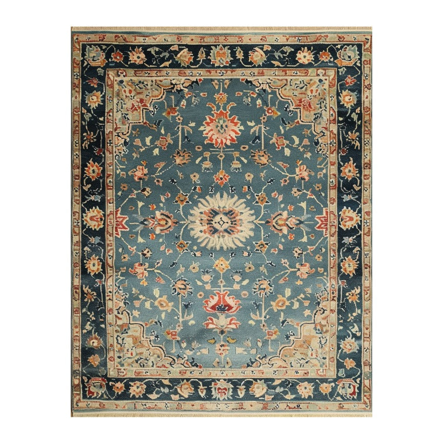 Deep Sea Medallion Hand Knotted Area Rug