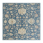 Denim Palmette Garden Square Hand Tufted Rug - alternate view