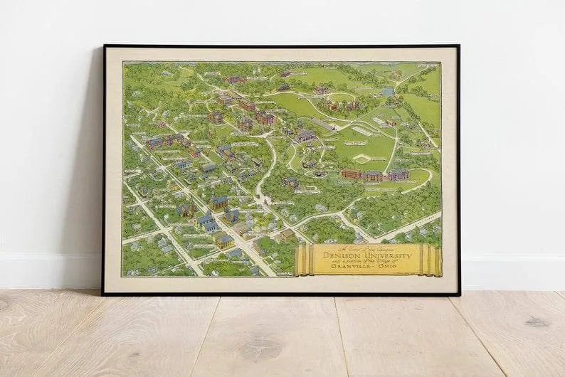 Denison University Map Print| Art History