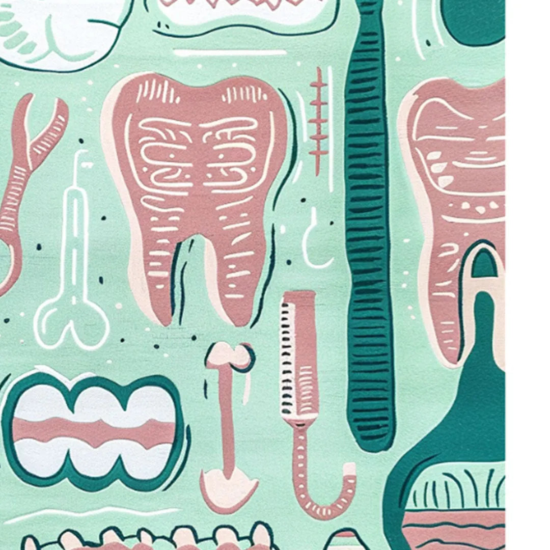 Dental Doodles Hand Tufted Rug