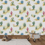 Desert Cactus Landscape Removable Wallpaper