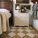 Diamond Checker Jute Rug - Natural and White | MAIA HOMES