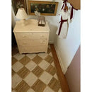 Diamond Checker Jute Rug - Natural and White | MAIA HOMES