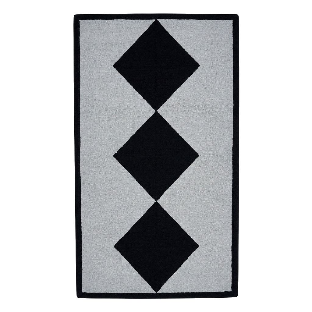 Diamond Column Hand Tufted Runner Rug