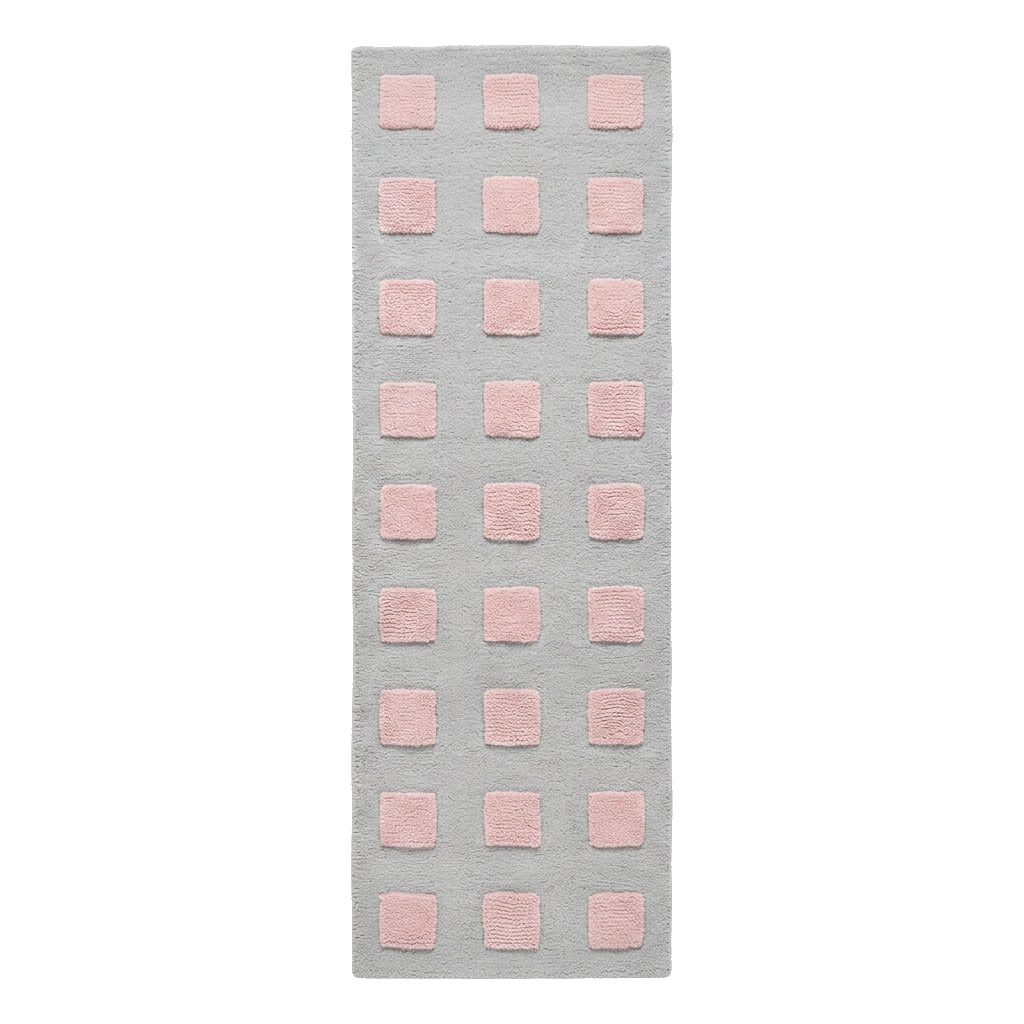 Dotted Grid Hand Tufted Runner Rug