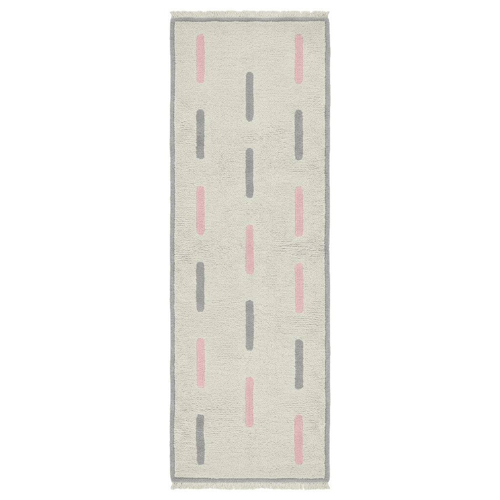 Dotted Rhythm Hand Knotted Runner Rug - MAIA HOMES