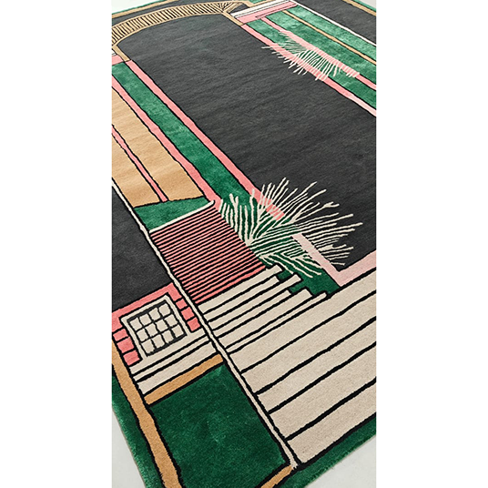 Dragon Gate Realm Hand Tufted Wool Rug