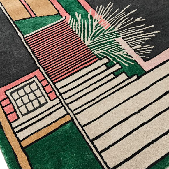 Dragon Gate Realm Hand Tufted Wool Rug