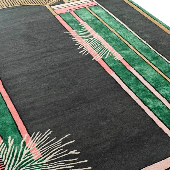 Dragon Gate Realm Hand Tufted Wool Rug